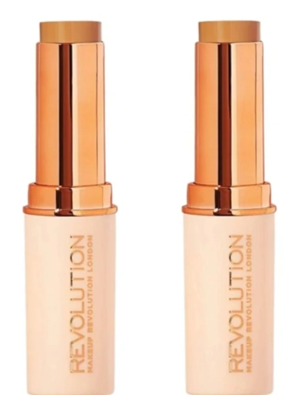 2 pk - F12 - Makeup Revolution Fast Base Stick Foundation .